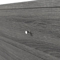 DH BASIC Mid-Century Modern Distressed Grey 47-inch Wide 6-Drawer Dresser with Knobs by Denhour