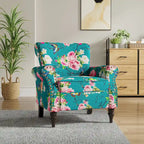 Poltrona Clássica com Tachas Decorativas e Assento com Molas Ensacadas