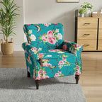 Poltrona Clássica com Tachas Decorativas e Assento com Molas Ensacadas