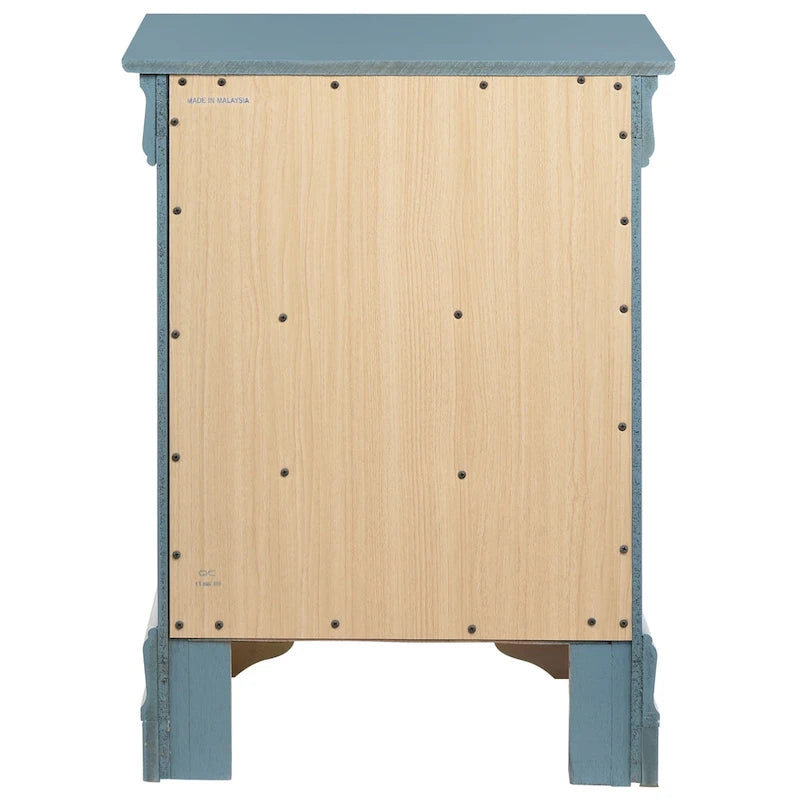 Wood 3 Drawer Nightstand
