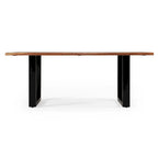Mesa de Jantar de Madeira de Borda Viva Moderna