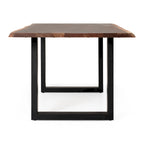 Mesa de Jantar de Madeira de Borda Viva Moderna