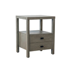 Painted Solid Acacia Wood Storage End Table by East at Main