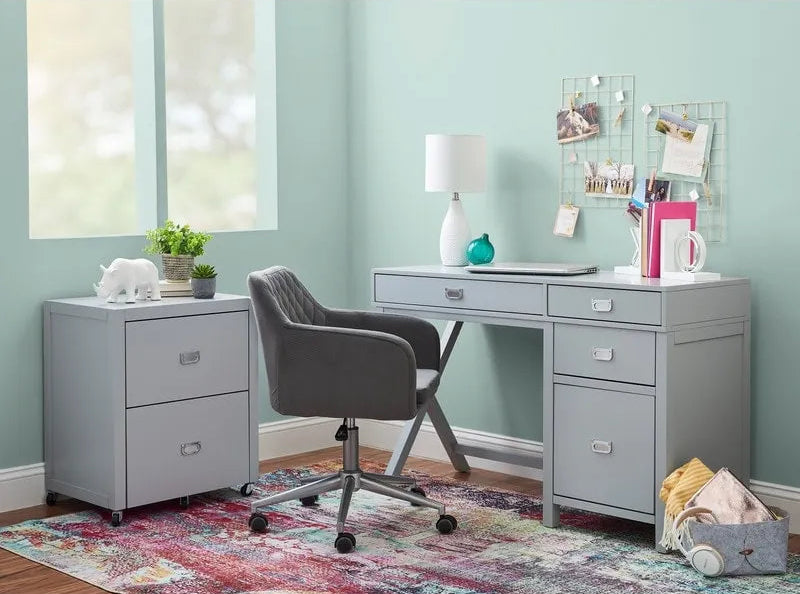 Linon Poppy Side Storage Desk