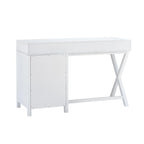 Secretária para Escritório Doméstico com Armazenamento Lateral, 4 Gavetas, 122 cm