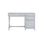 Secretária para Escritório Doméstico com Armazenamento Lateral, 4 Gavetas, 122 cm