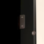 Armário de Cozinha Alto com Espaço para Micro-ondas Portas de Vidro e Gaveta