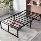 Estrutura de Cama de Casal de Metal Reforçada de 14 Polegadas de Altura