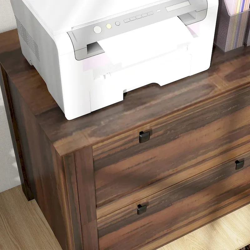 2-Drawer Lateral File Cabinet with Lock for Home Office